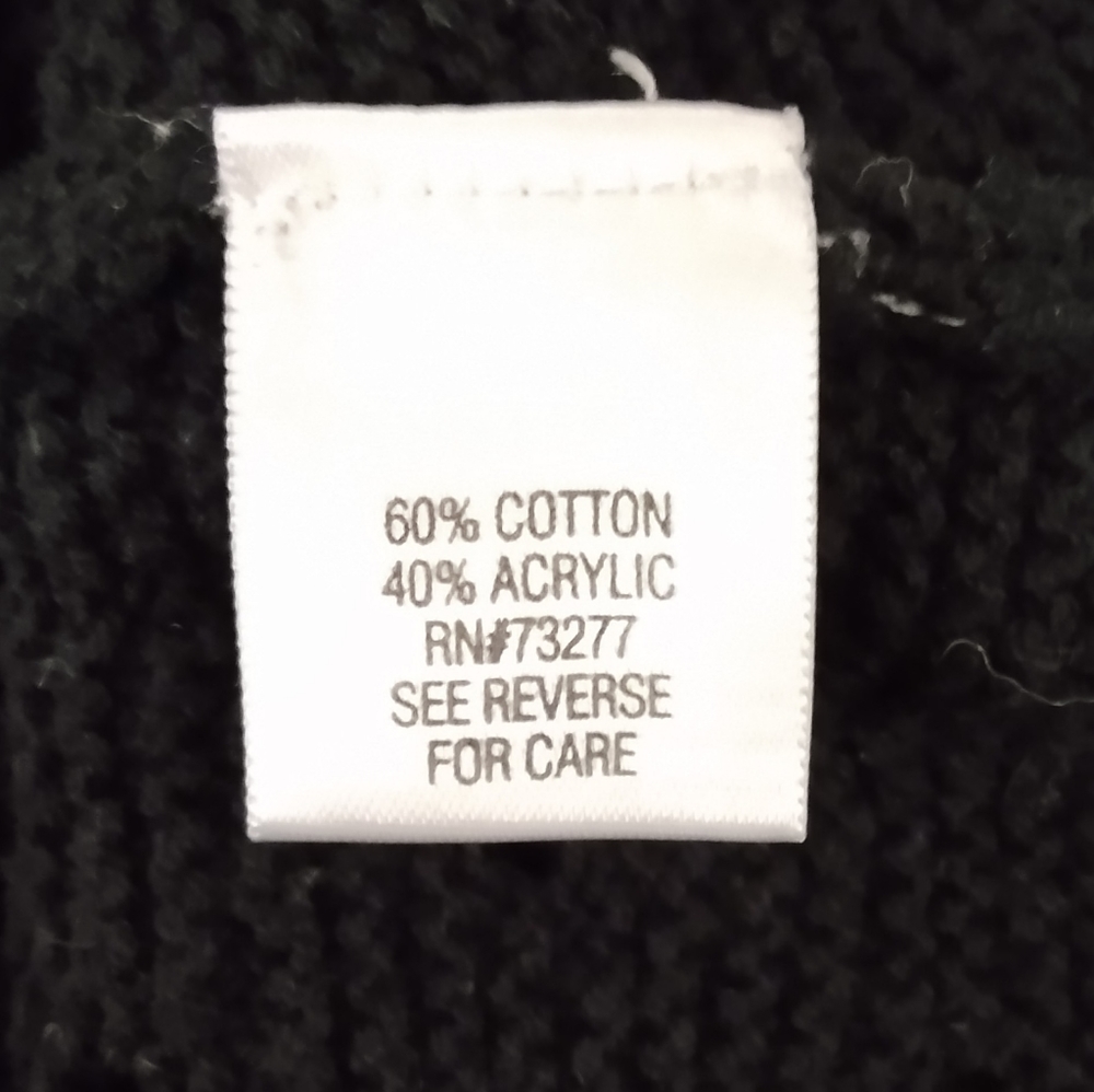 Croft & Barrow black Long sleeve, cowl neck sweater. XL - Picture 4 of 4